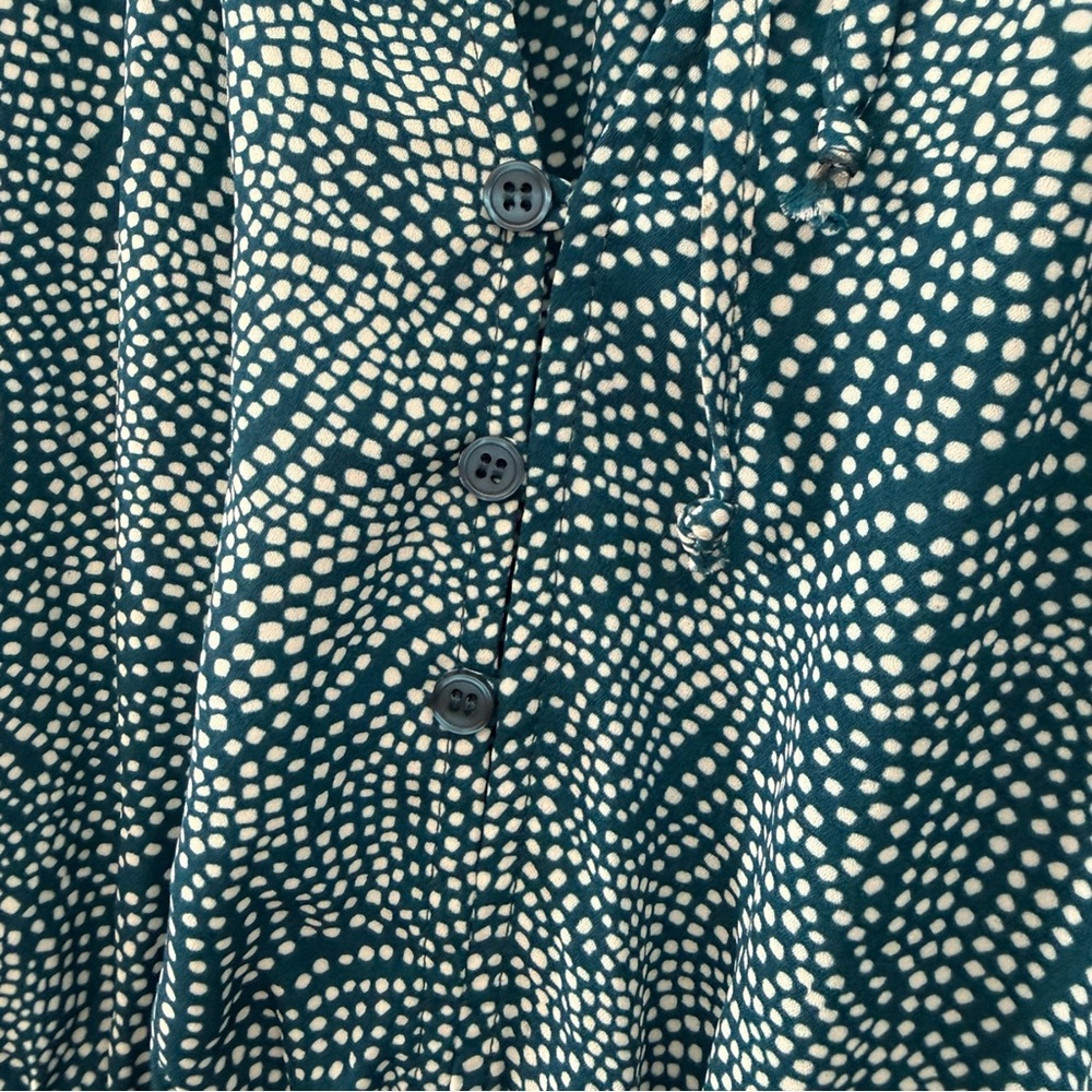 NWT Stitch Fix Exclusive Nine Britton Jemma Smocked Waist Dress Polka Dot XL - Picture 6 of 6